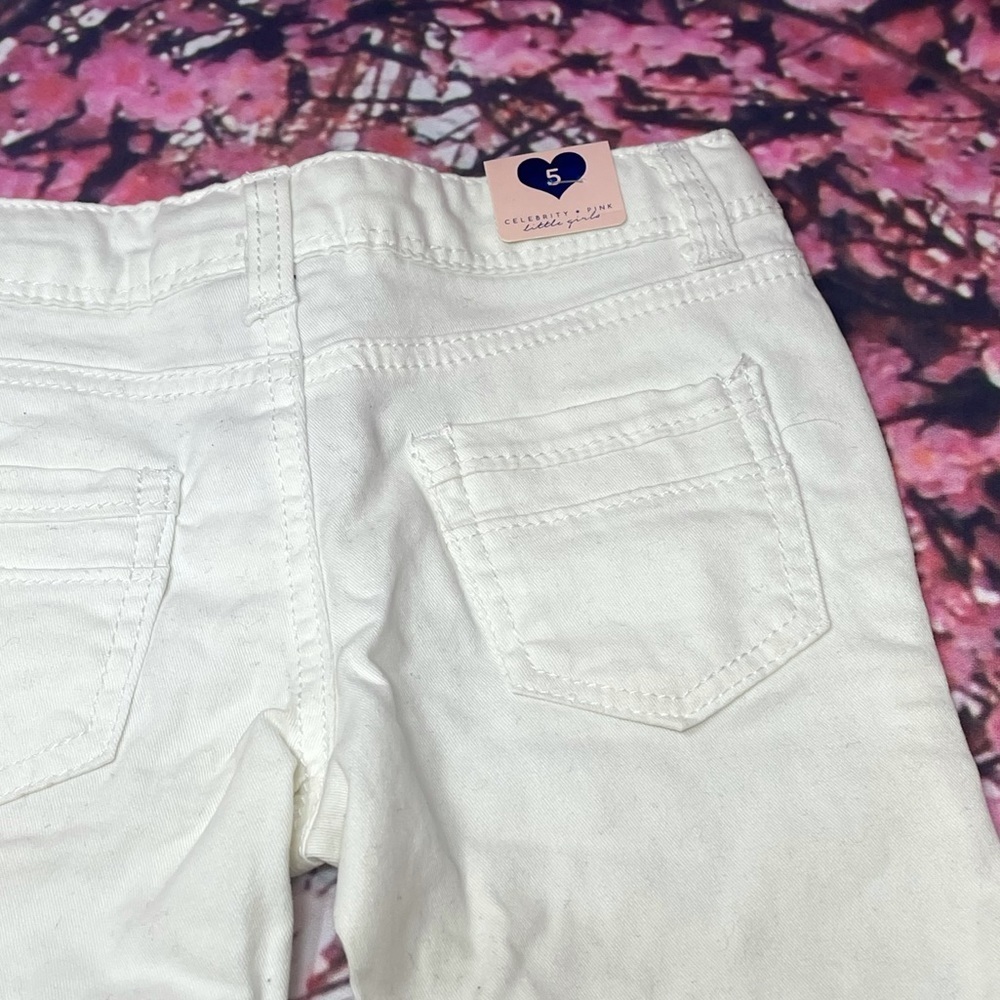 Celebrity Pink Little Girls White Skimmer Shorts - Picture 4 of 6